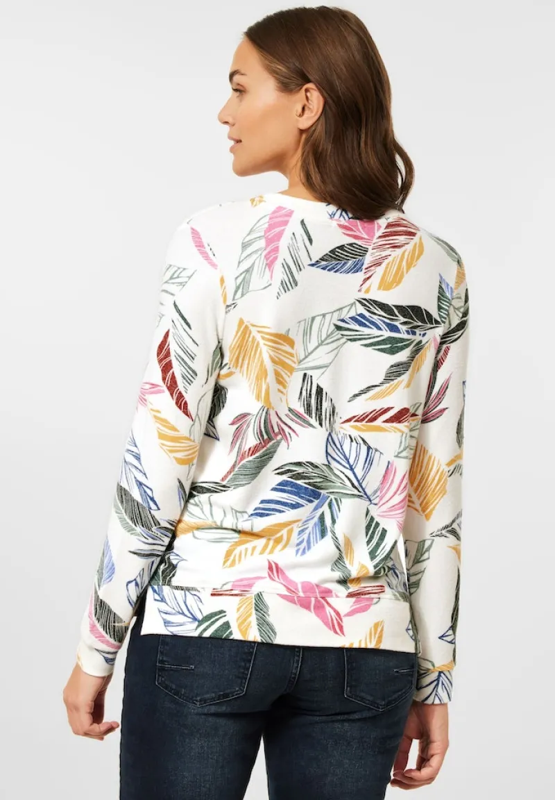 Cecil Pullover & Sweatshirts*Cosy feel Shirt mit Print vanilla white