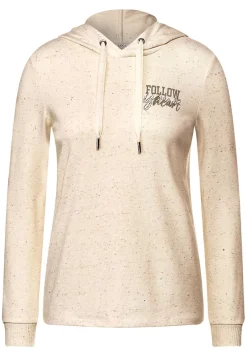Cecil Pullover & Sweatshirts*Cosy Kapuzenshirt alabaster beige melange