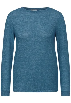 Cecil Shirts*Cosy Langarmshirt aqua melange