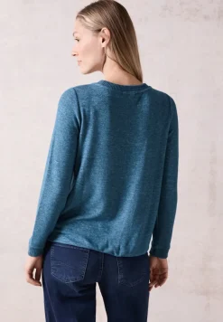 Cecil Shirts*Cosy Langarmshirt aqua melange