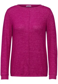 Cecil Shirts*Cosy Langarmshirt jewel pink melange