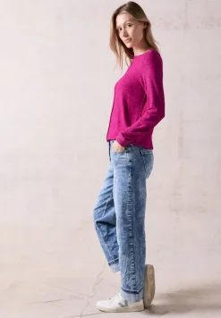 Cecil Shirts*Cosy Langarmshirt jewel pink melange