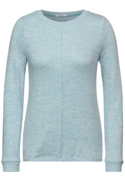 Cecil Shirts*Cosy Langarmshirt turquoise melange