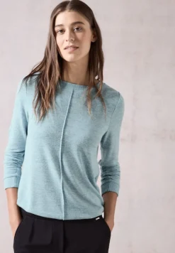 Cecil Shirts*Cosy Langarmshirt turquoise melange