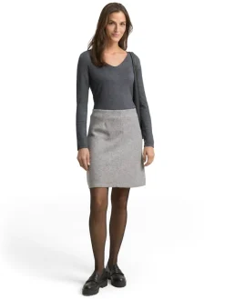 Tom Tailor Röcke*Cosy Rock in Melange-Optik medium silver grey melange