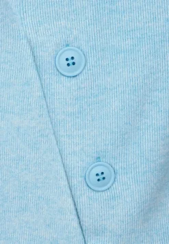 Street One Shirts*Cosy Shirt mit Knopfdetail light aquamarine blue mel.