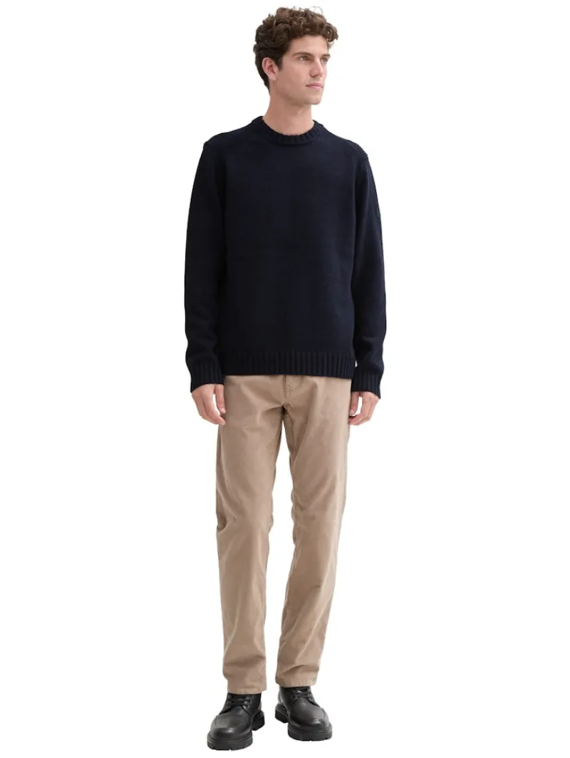 Tom Tailor Pullover & Sweatshirts|Big Boys*Cosy Strickpullover mit Logo-Badge knitted navy melange