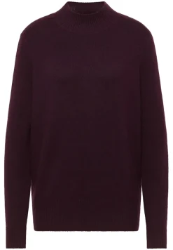 Cecil Pullover & Sweatshirts*Cosy Turtleneck Pullover eggplant red melange