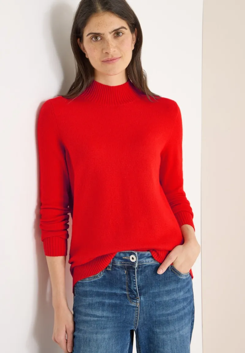 Cecil Pullover & Sweatshirts*Cosy Turtleneck Pullover pumpkin orange