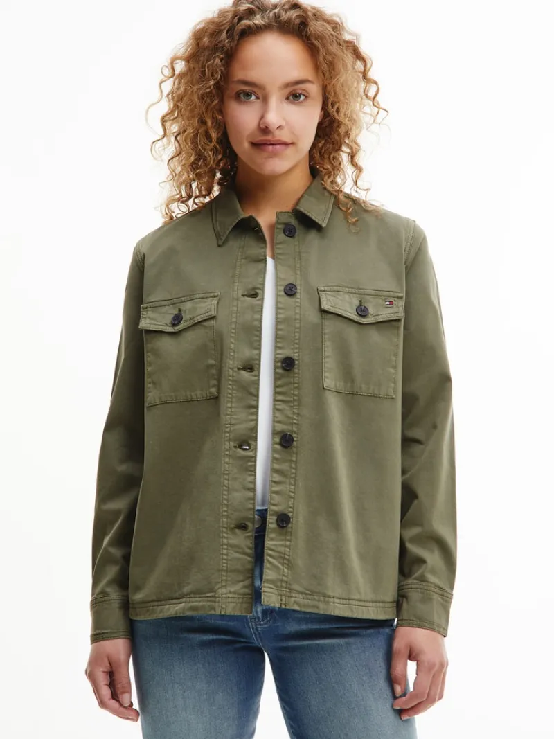 Tommy Hilfiger Jacken*COTTON BLEND SHACKET rocky mountain