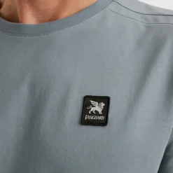 Vanguard Shirts*cotton elastane jersey winward blue