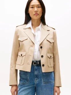 Tommy Hilfiger Jacken*COTTON REGULAR LADY JACKET Beige