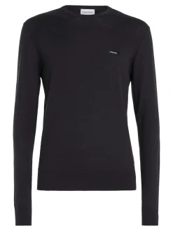 Calvin Klein Pullover & Sweatshirts|Big Boys*COTTON SILK BLEND CN SWEATER ck black