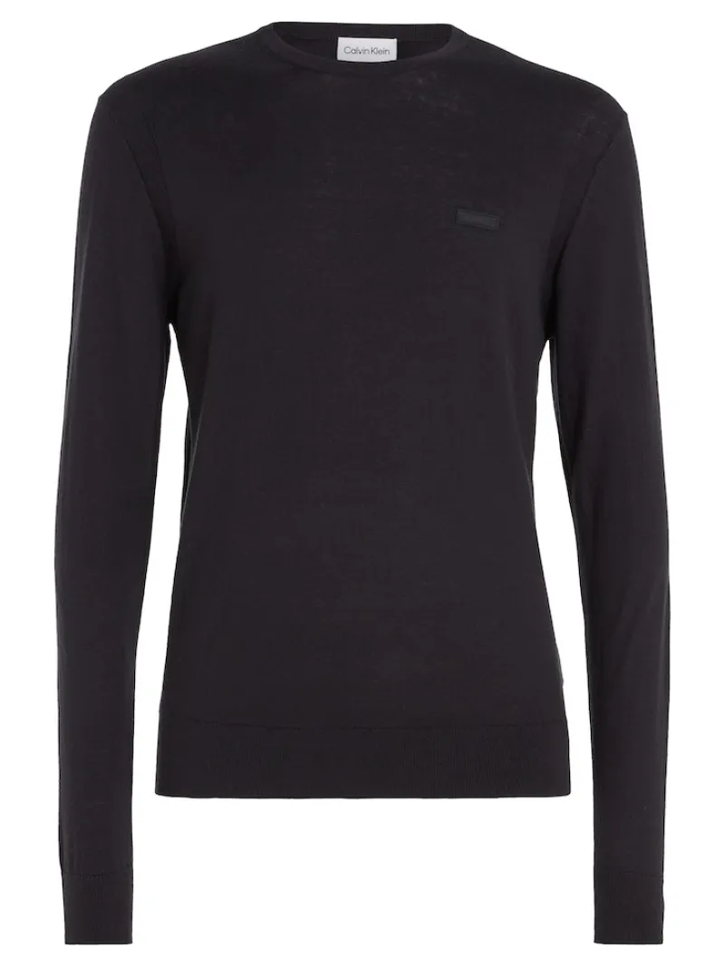 Calvin Klein Pullover & Sweatshirts|Big Boys*COTTON SILK BLEND CN SWEATER ck black
