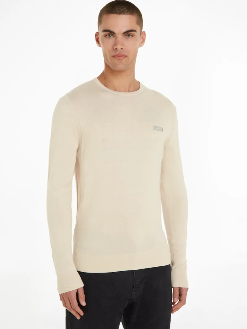 Calvin Klein Pullover & Sweatshirts|Big Boys*COTTON SILK BLEND CN SWEATER fog