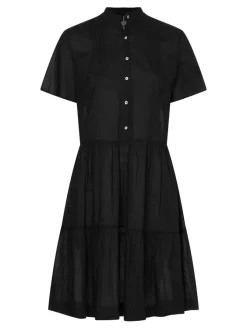 Tommy Hilfiger Kleider*COTTON VOILE F&F KNEE DRESS SS Black