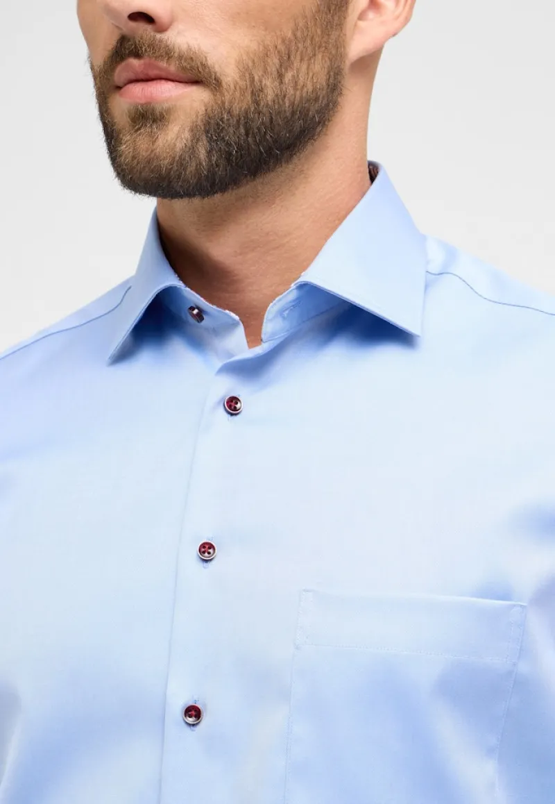 ETERNA Hemden|Big Boys*Cover Shirt Twill Langarm mittelblau