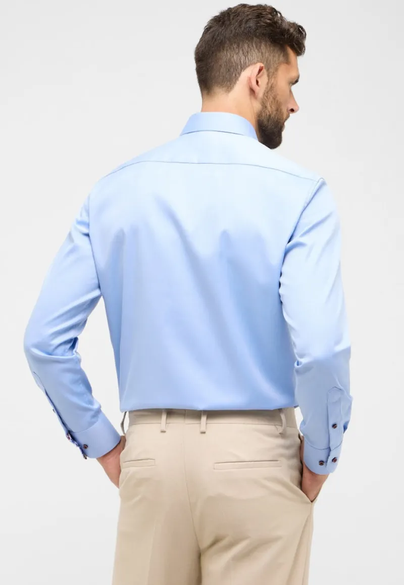 ETERNA Hemden|Big Boys*Cover Shirt Twill Langarm mittelblau