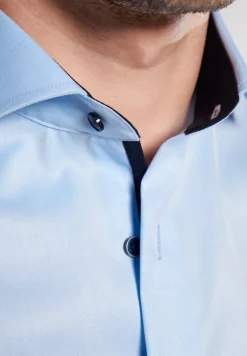 ETERNA Hemden|Big Boys*Cover Shirt Twill Langarm hellblau