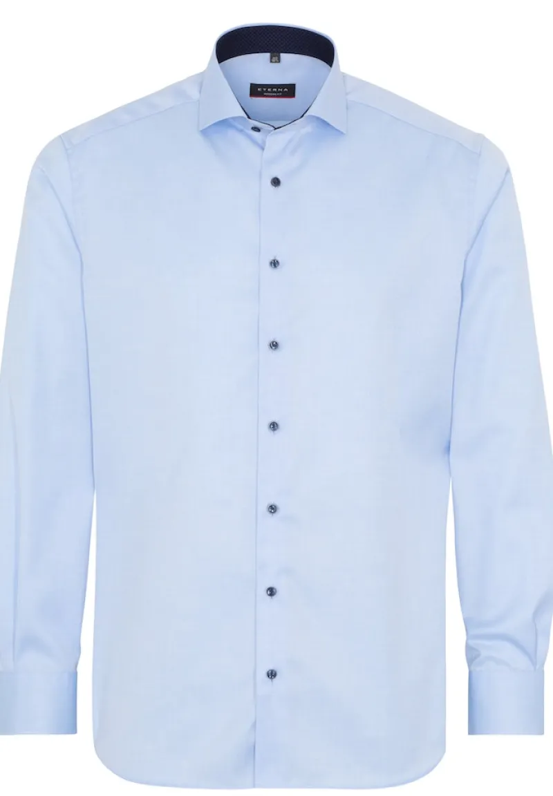 ETERNA Hemden|Big Boys*Cover Shirt Twill Langarm hellblau