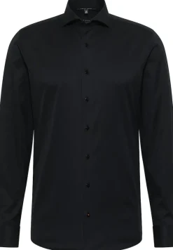 ETERNA Hemden|Big Boys*Cover Shirt Twill Langarm Schwarz