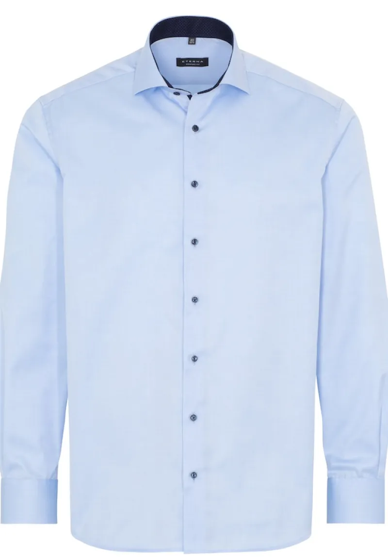 ETERNA Hemden|Big Boys*Cover Shirt Twill super langer Arm (72 cm) hellblau