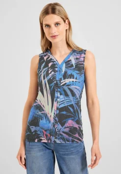 Cecil Shirts*Crash T-Shirt mit Print carbon grey