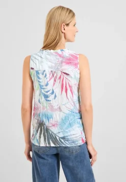 Cecil Shirts*Crash T-Shirt mit Print vanilla white