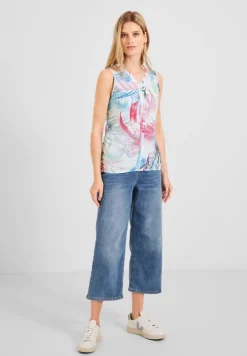 Cecil Shirts*Crash T-Shirt mit Print vanilla white