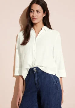 Street One Blusen*Crepe Bluse off white