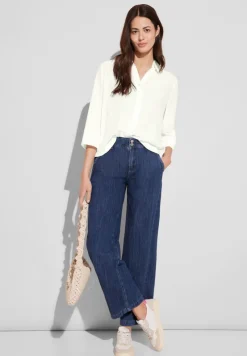 Street One Blusen*Crepe Bluse off white