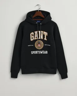 Gant Pullover & Sweatshirts*Crest Shield Sweat Hoodie Black