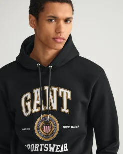Gant Pullover & Sweatshirts*Crest Shield Sweat Hoodie Black