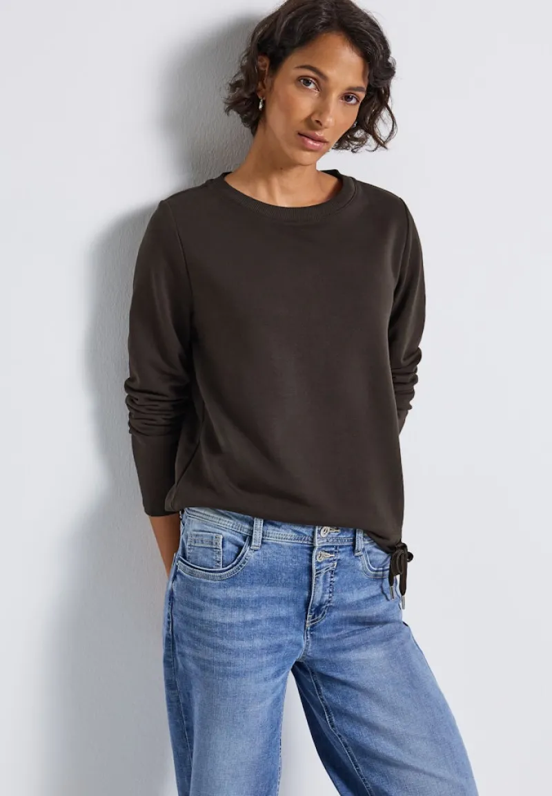 Street One Pullover & Sweatshirts*Crewneck Sweatshirt deep roast brown