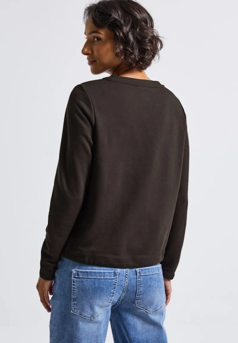 Street One Pullover & Sweatshirts*Crewneck Sweatshirt deep roast brown