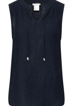 Street One Shirts*Crinkle Blusentop deep blue