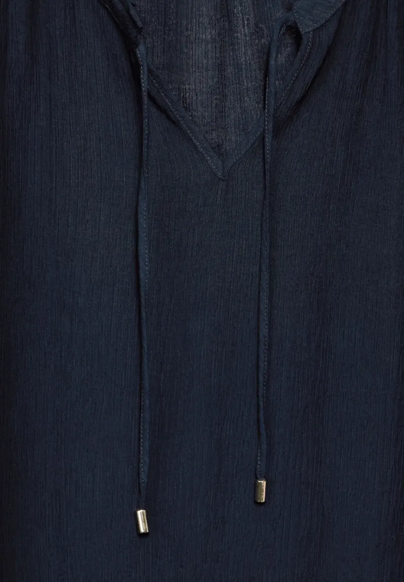 Street One Shirts*Crinkle Blusentop deep blue