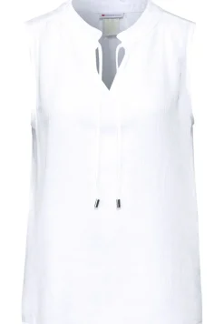 Street One Shirts*Crinkle Blusentop white