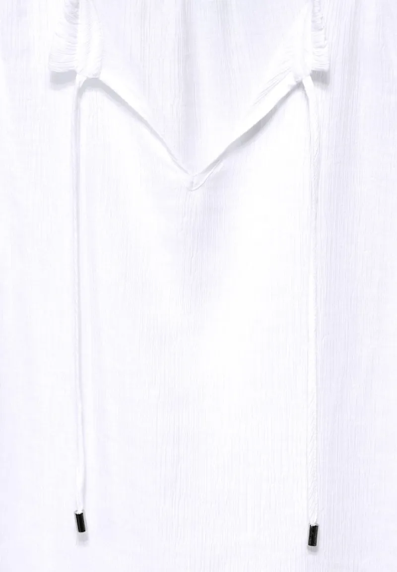 Street One Shirts*Crinkle Blusentop white