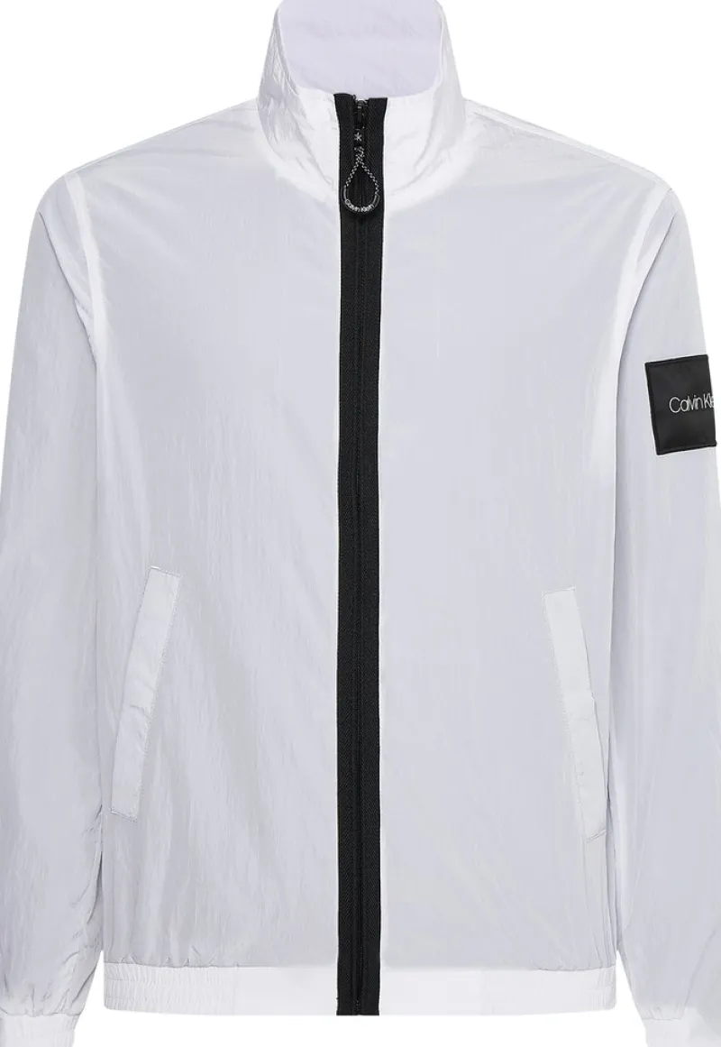 Calvin Klein Jacken*CRINKLE NYLON EASY BLOUSON Bright White