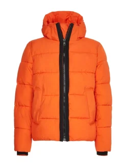 Calvin Klein Jacken*CRINKLE NYLON QUILT JACKET coral orange