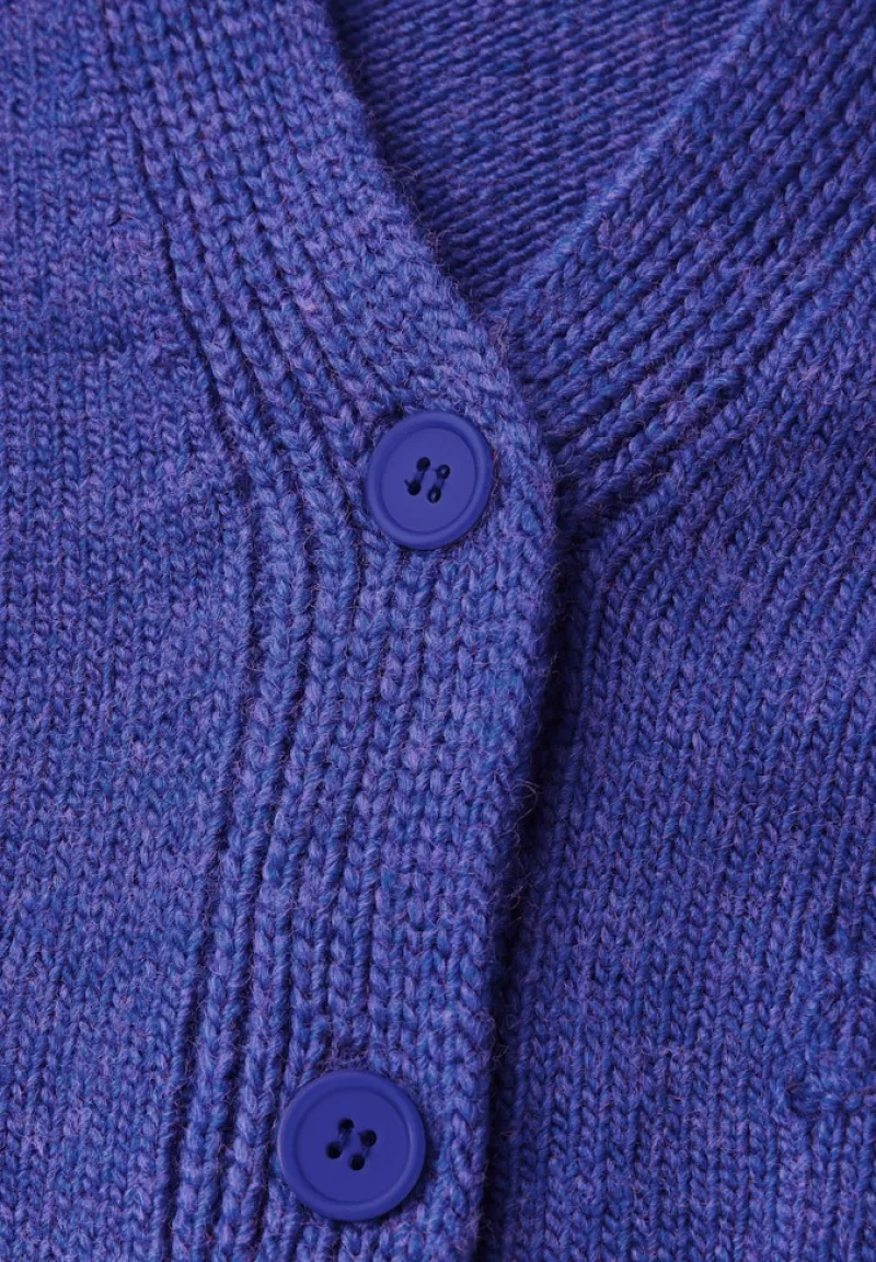 STREET ONE STUDIO Pullover & Sweatshirts*Cropped Cardigan force blue mel.