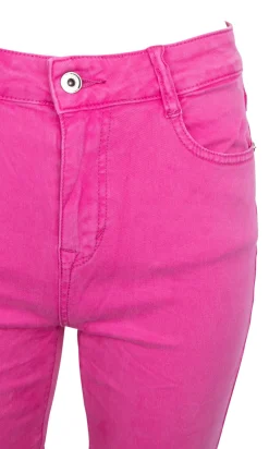Blue Monkey Hosen*Cropped Mini Flared Jeans pink