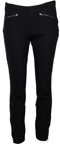 MAC Hosen*Cropped Stretchhose mit Zierleisten Schwarz