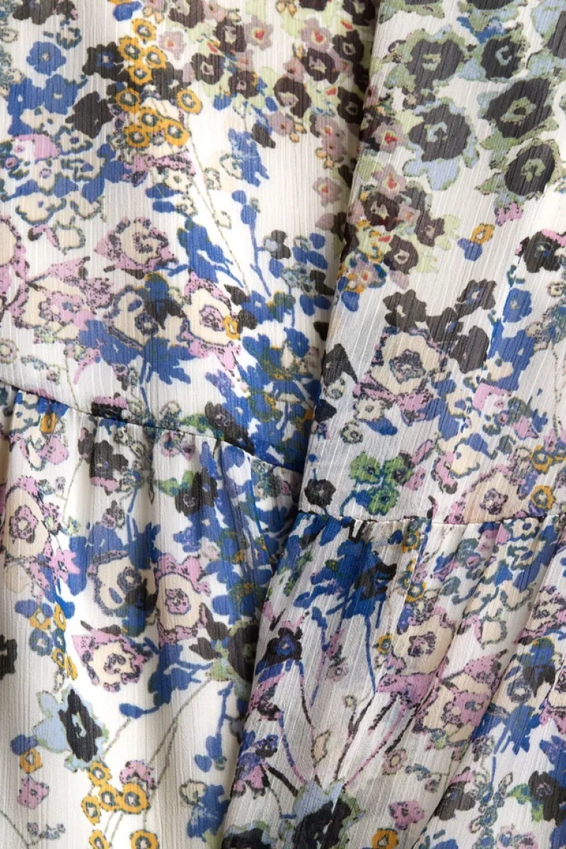 Esprit Kleider*Crêpe-Kleid mit Millefleurs light beige