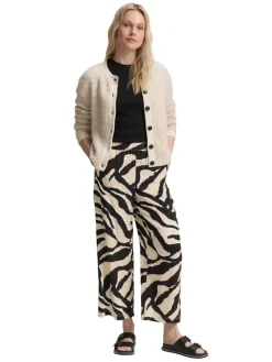 Tom Tailor Hosen*Culotte Hose abstract beige zebra