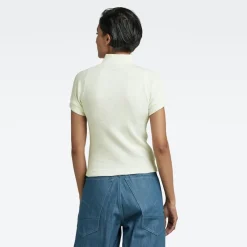 G-star Raw Shirts*Cycling ultra slim zip t wmn lightest sky