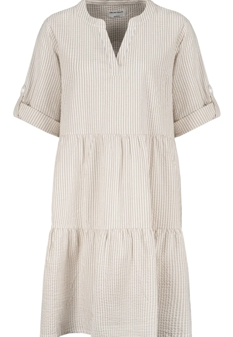 Eight 2 Nine Kleider*D70079AG30424A1 stripes: string beige-offwhite