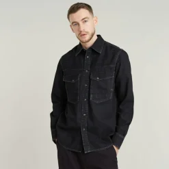 G-star Raw Hemden*Dakota slim shirt ls worn in nighttime sky