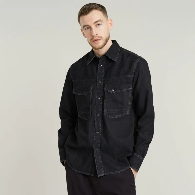 G-star Raw Hemden*Dakota slim shirt ls worn in nighttime sky